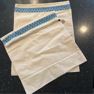 Tory Burch Dust Bags (2) New 12”x14.5”